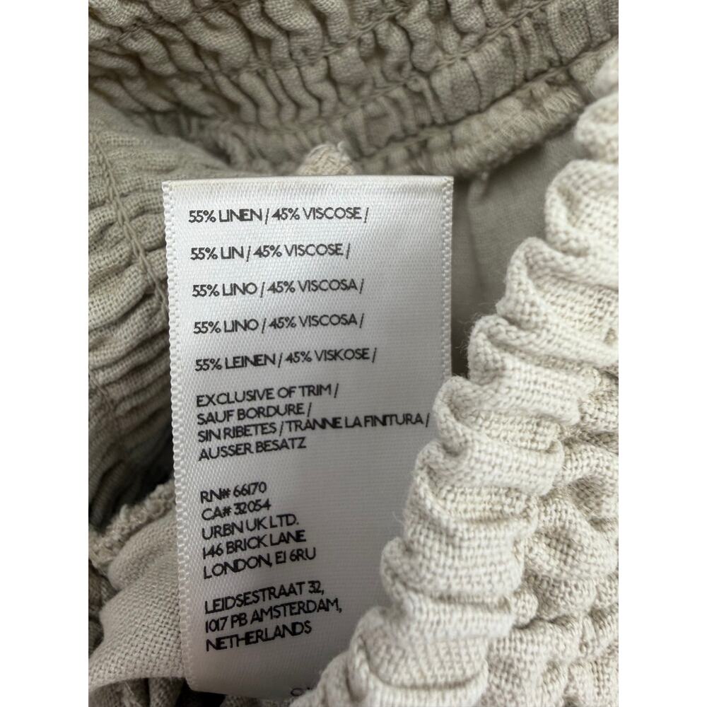 Pilcro Nutmeg Relaxed Linen Blend Pull On Jogger Pants Small Anthropologie Boho - Picture 9 of 11